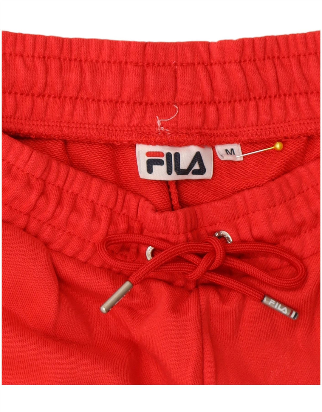 Pantaloncini sportivi grafici da uomo Fila in cotone rosso medio