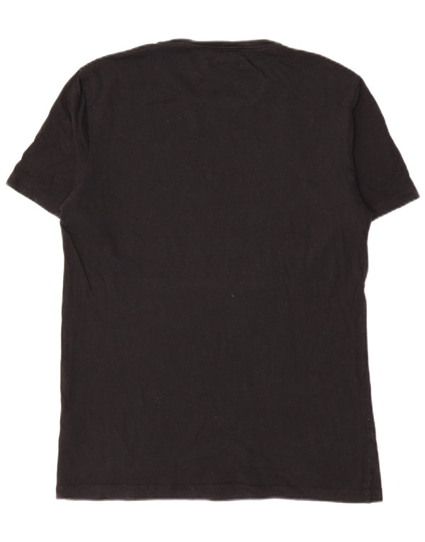 T-shirt regolare da uomo Cos Top piccola in cotone nero