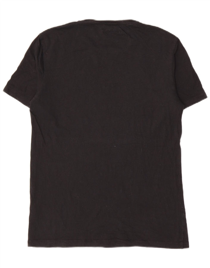 T-shirt regolare da uomo Cos Top piccola in cotone nero