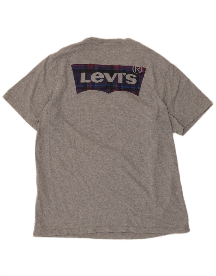 T-shirt grafica da uomo Levi's Top in cotone mélange grigio medio