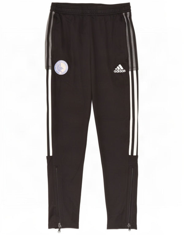 Adidas Mens Aeroready Tracksuit Trousers Small Black Polyester