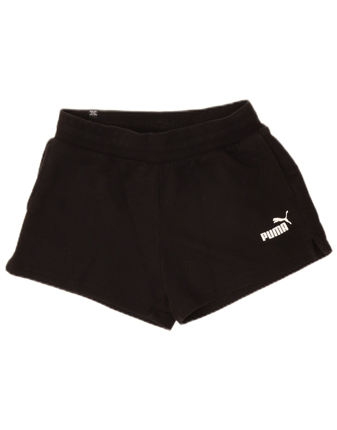 Pantaloncini sportivi da donna Puma UK 8 piccoli in cotone nero