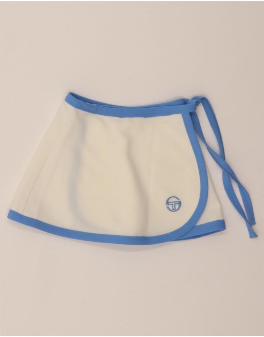 SERGIO TACCHINI Girls Wrap Skirt 7-8 Years W20  White Vintage Sergio Tacchini and Second-Hand Sergio Tacchini from Messina Hembry 
