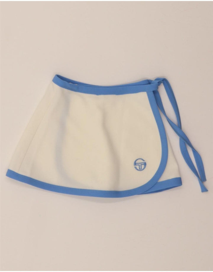 SERGIO TACCHINI Girls Wrap Skirt 7-8 Years W20  White Vintage Sergio Tacchini and Second-Hand Sergio Tacchini from Messina Hembry 