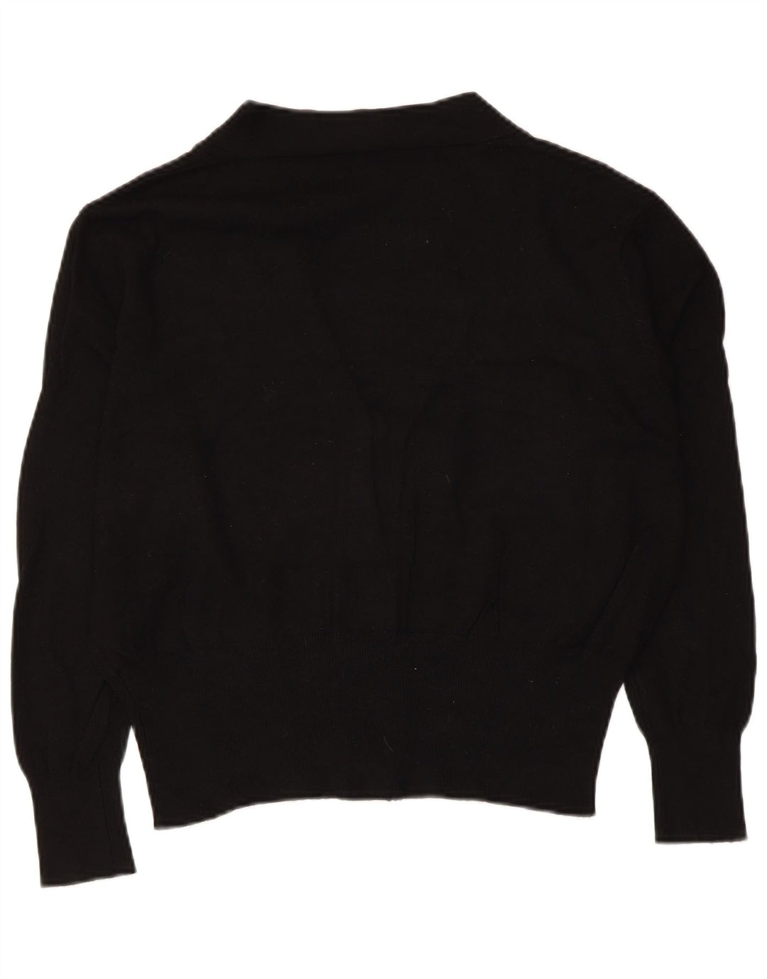 Maglione cardigan corto da donna ZARA UK 14 medio nero
