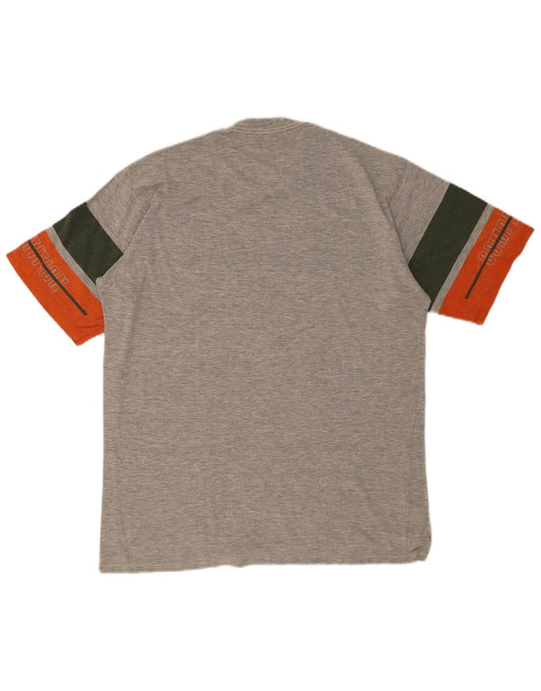 T-shirt grafica da uomo Asics Top grigio medio color block