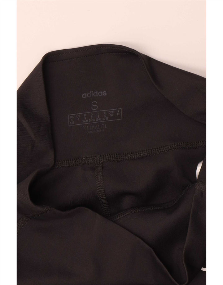 Leggings Adidas Climalite da donna UK 8/10 Piccolo poliestere nero
