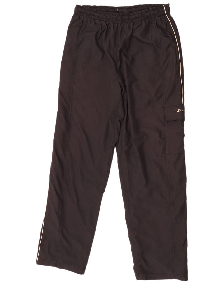 Pantaloni da tuta da uomo Champion grandi in poliestere nero