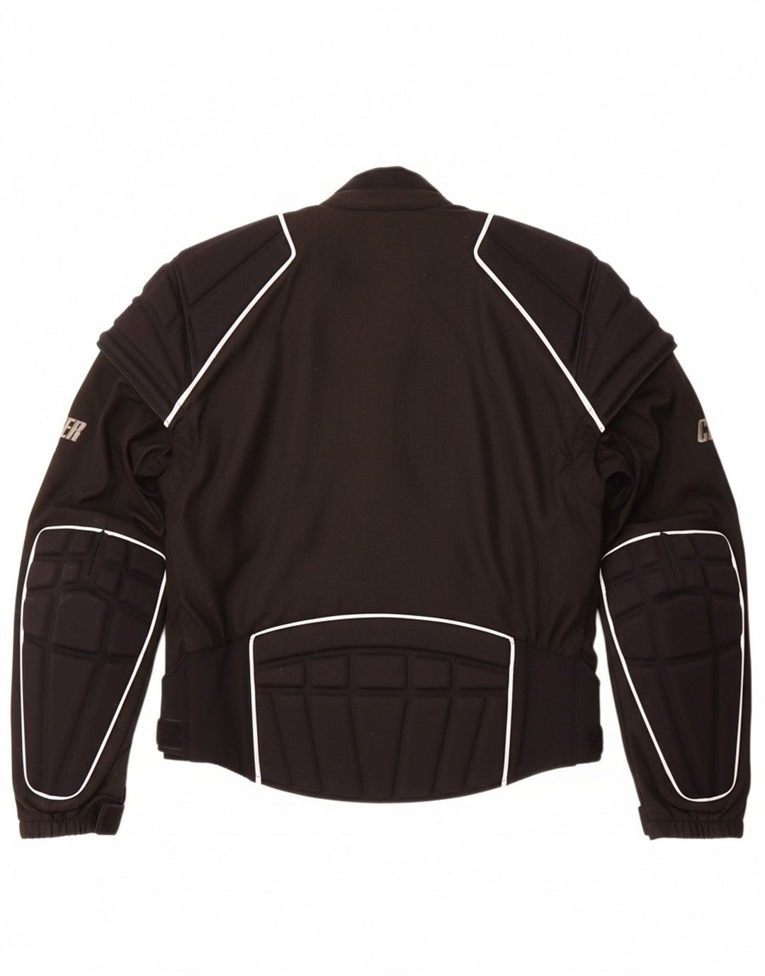 CLOVER Mens Graphic Racer Jacket UK 36 Small Black