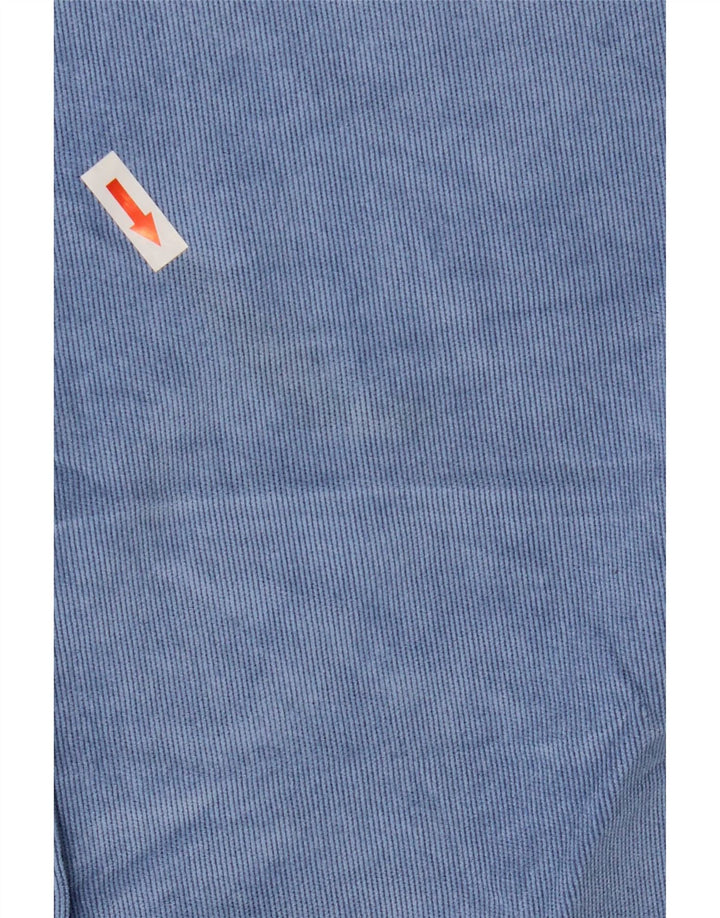 Camicia da donna oversize in velluto a coste Zara UK 10 piccola in poliestere blu