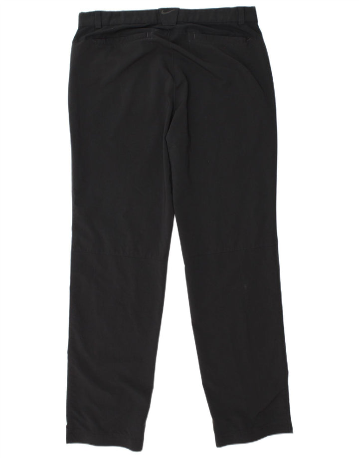 Pantaloni chino dritti NIKE Dri Fit da uomo W33 L32 poliestere nero