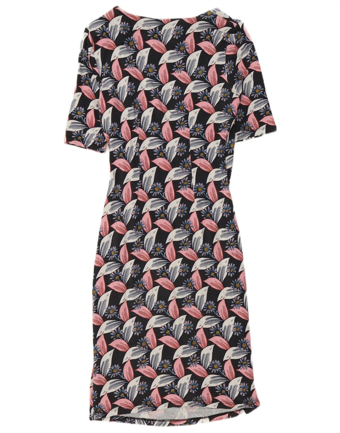 Abito tubino da donna Boden UK 12 Viscosa floreale multicolore media