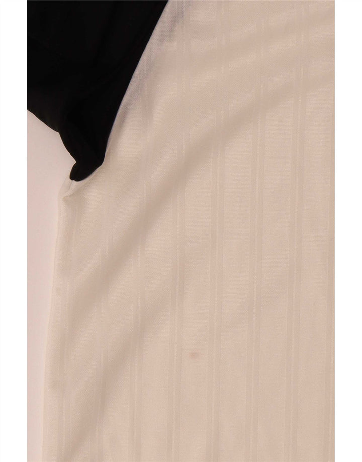 T-shirt da uomo Nike Top in poliestere color block bianco medio