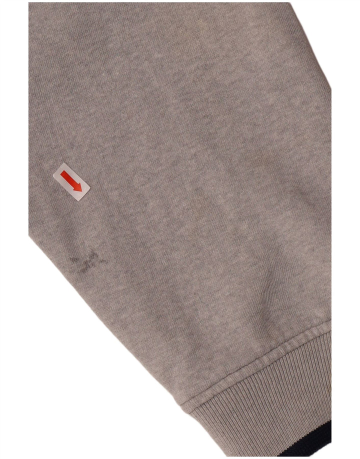Felpa grafica da uomo Adidas Maglione grande color grigio grigio