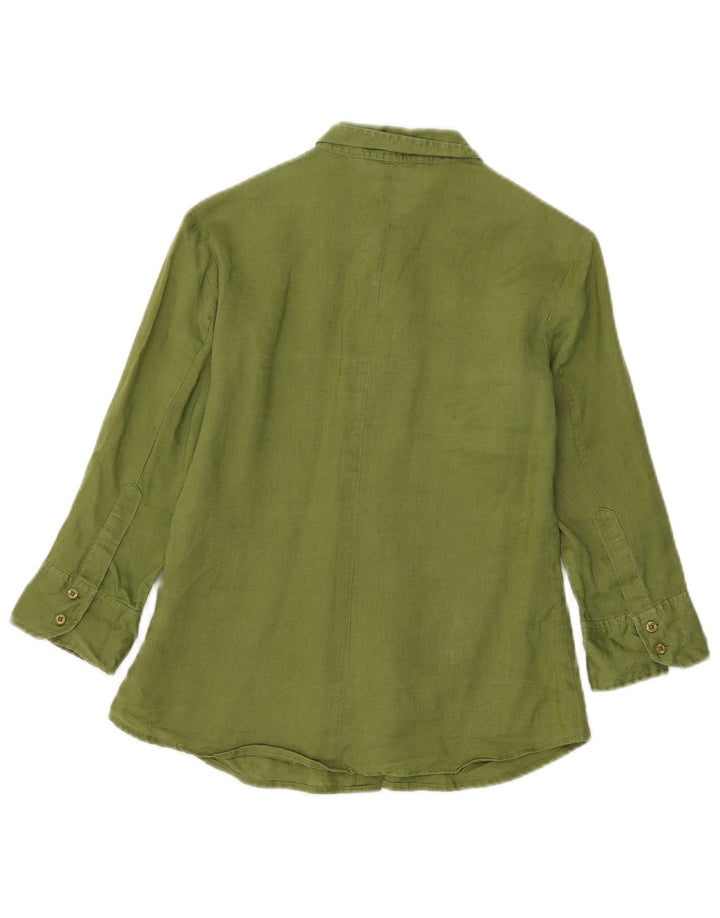 Maglia Zara da donna con maniche a 3/4 UK 10 piccola verde