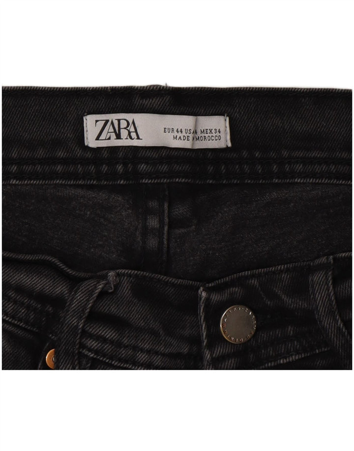 Jeans slim da uomo Zara EU 44 Large W34 L30 Cotone grigio