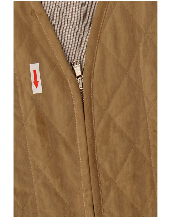 Gilet trapuntato da donna Allegri UK 14 beige medio