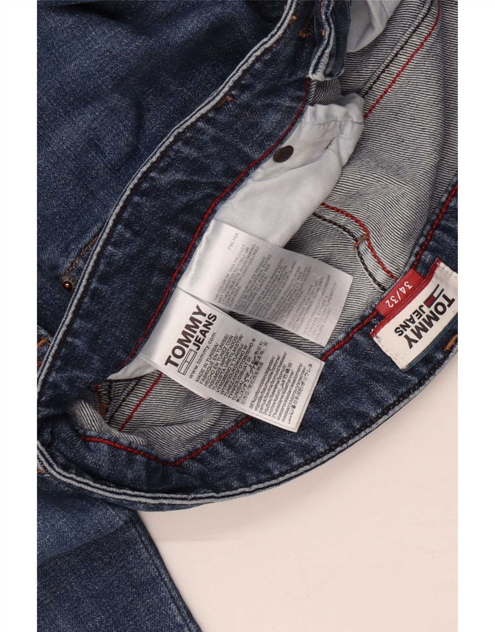 Jeans dritti da uomo Tommy Hilfiger W34 L32 cotone blu
