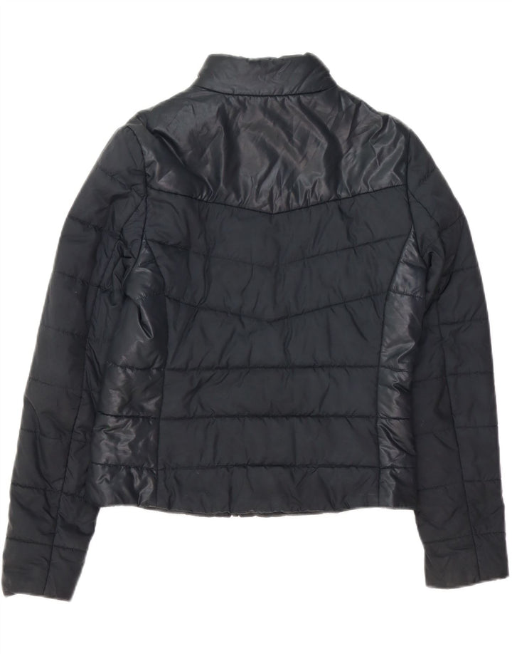 CALVIN KLEIN JEANS Womens Padded Jacket UK 10 Small Black Polyester