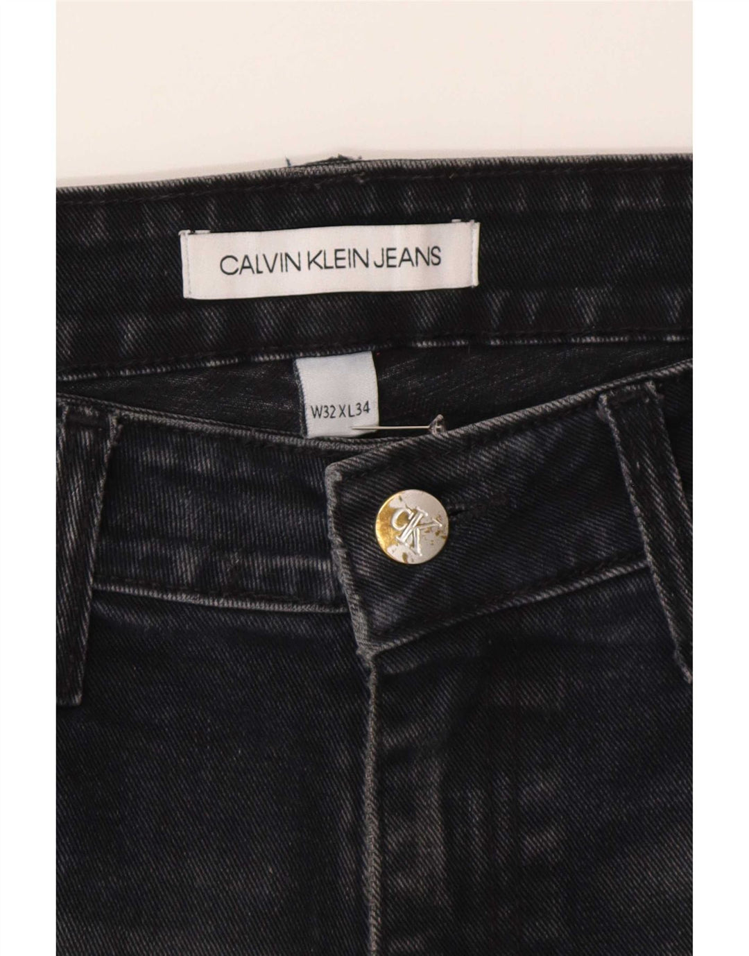 Jeans dritti da uomo Calvin Klein W32 L26 Blu Navy