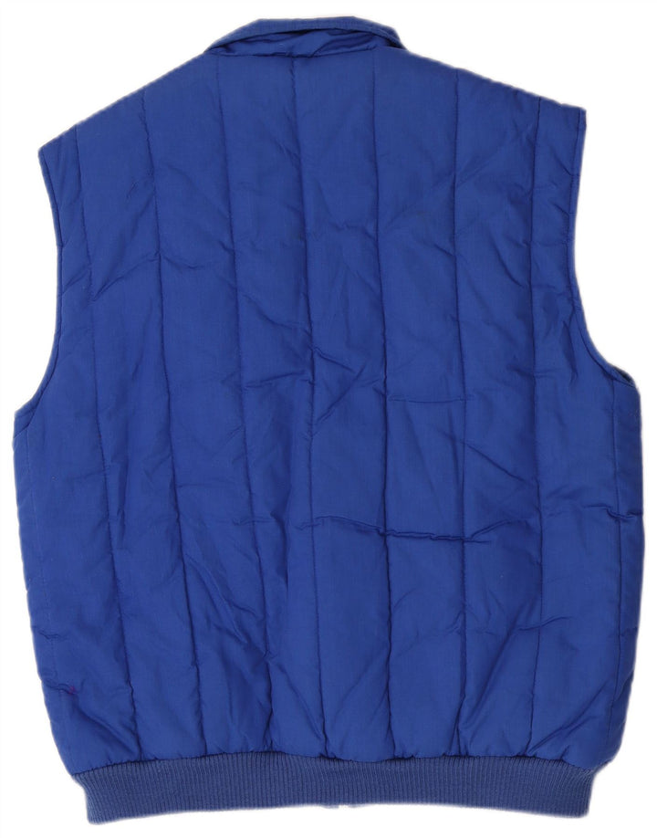 Gilet imbottito da uomo Life Line UK 40 grande poliestere blu