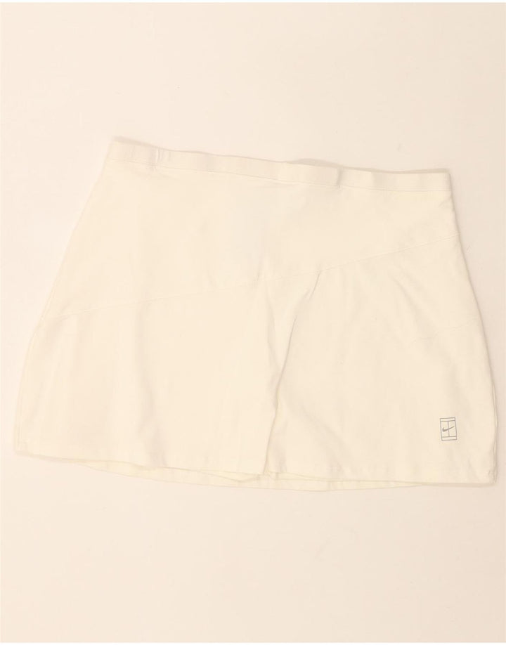 NIKE Girls Skort 13-14 Years XL White Cotton Vintage Nike and Second-Hand Nike from Messina Hembry 