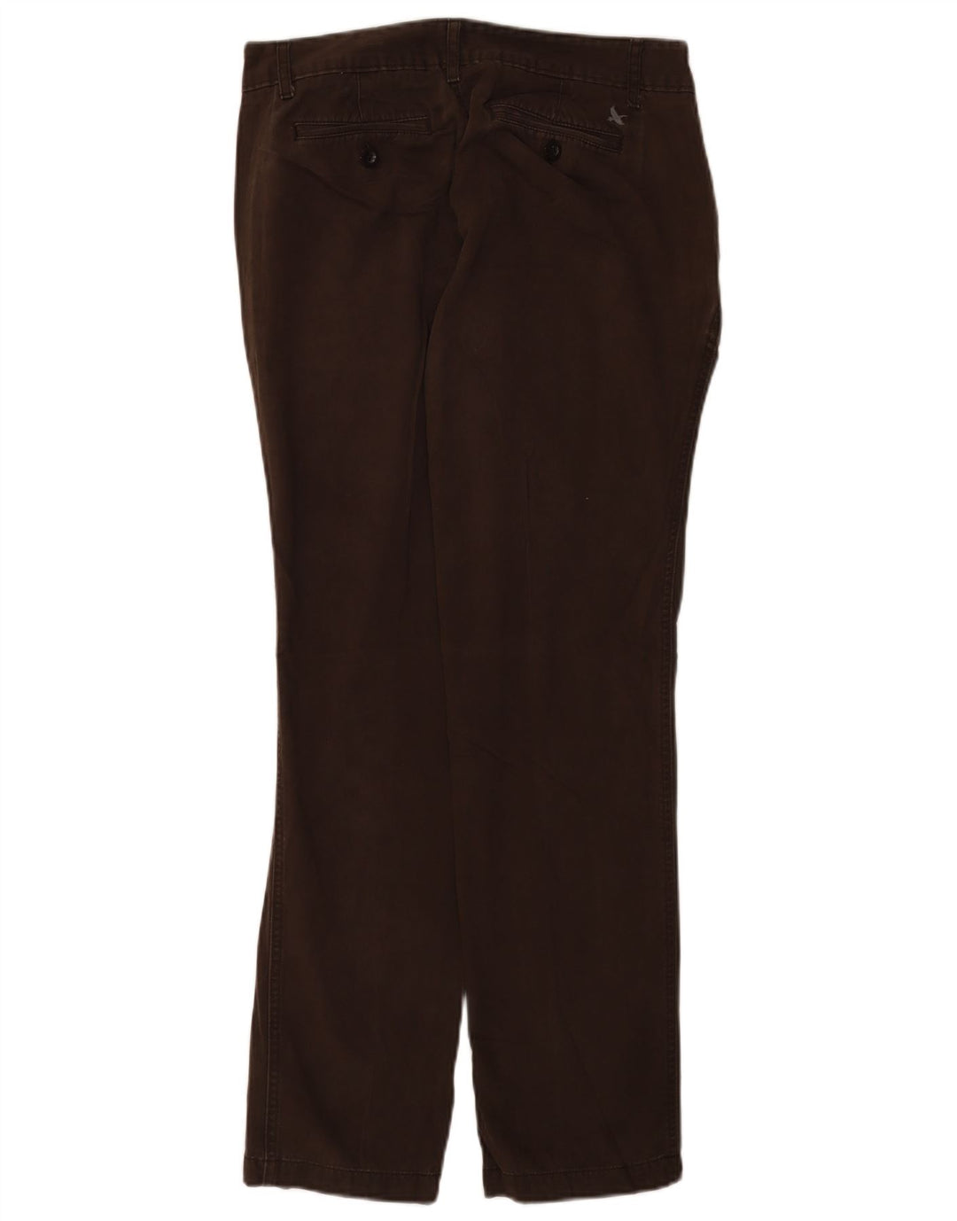 Pantaloni chino dritti da donna Eddie Bauer US 6 medi W32 L30 cotone marrone