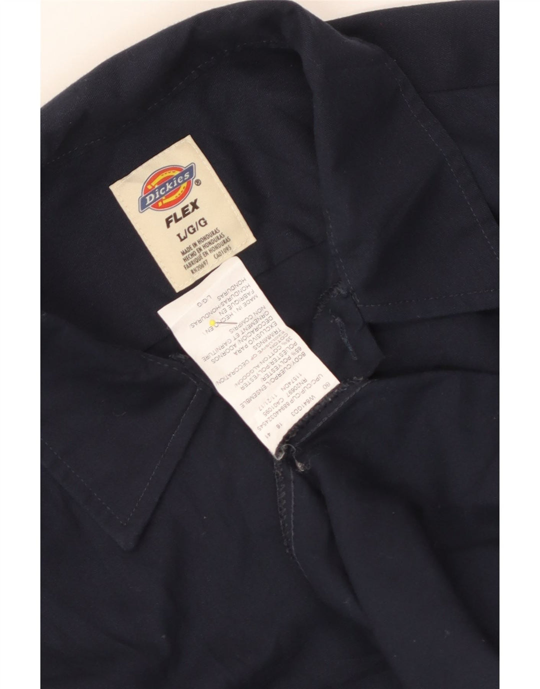 Dickies Camicia Flex da uomo grande in poliestere blu navy