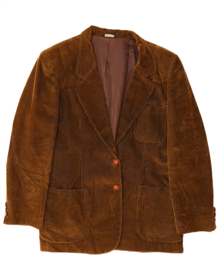Velluto Duca Visconti Giacca da donna in velluto a coste a 2 bottoni IT 48 XL Cachi