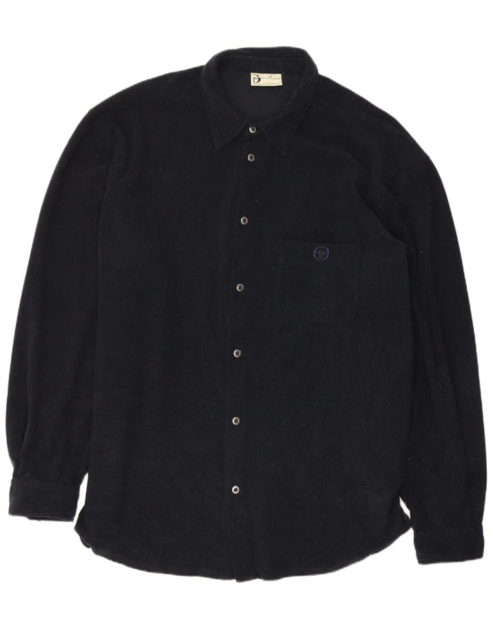 Camicia da uomo Sergio Tacchini 2XL poliestere blu navy