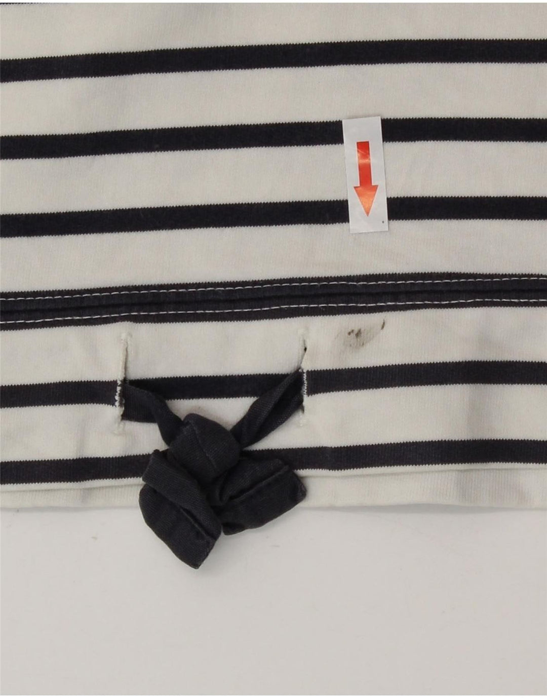 Joules Felpa da Donna con Collo a Bottone, Maglione UK 16, Grandi Righe Bianche