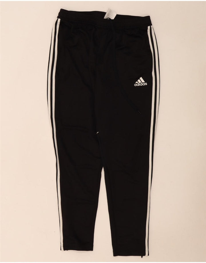 Pantaloni da tuta da uomo Adidas Large neri in poliestere