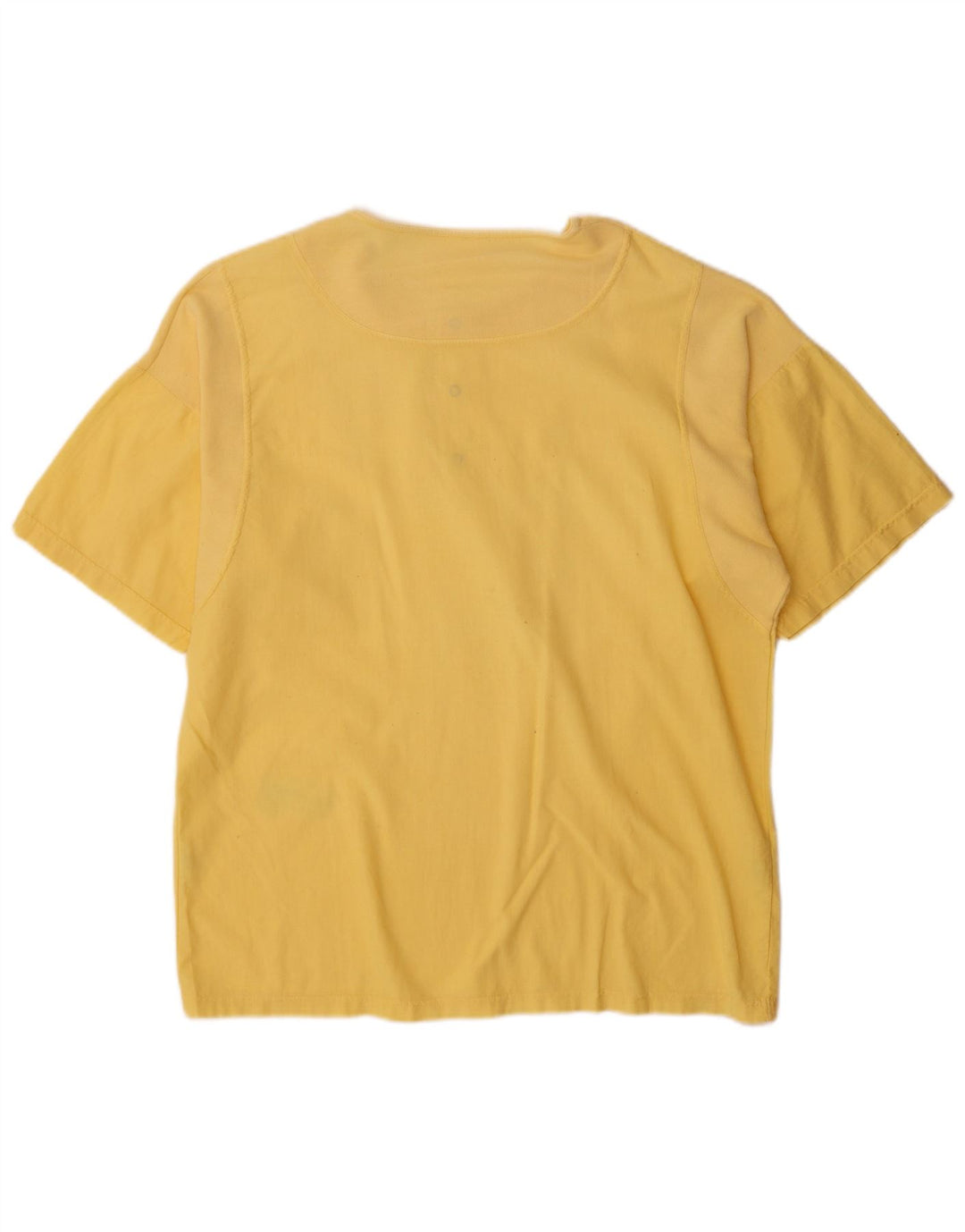 Camicia pullover a maniche corte da uomo di Portobello grande cotone giallo