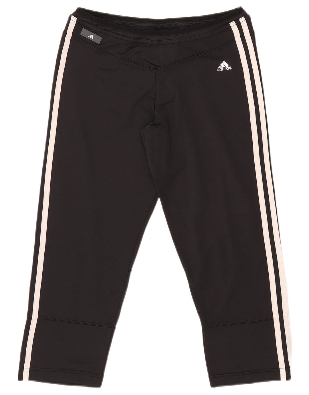Pantaloni da tuta ADIDAS Clima 365 Capri da donna UK 16 grandi nylon nero