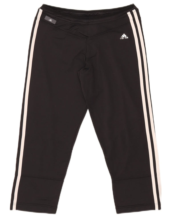 Pantaloni da tuta ADIDAS Clima 365 Capri da donna UK 16 grandi nylon nero