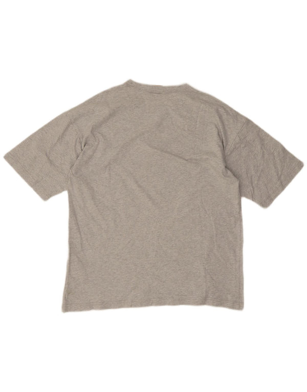 Champion Mens Graphic T-Shirt Top Large Grey Cotton