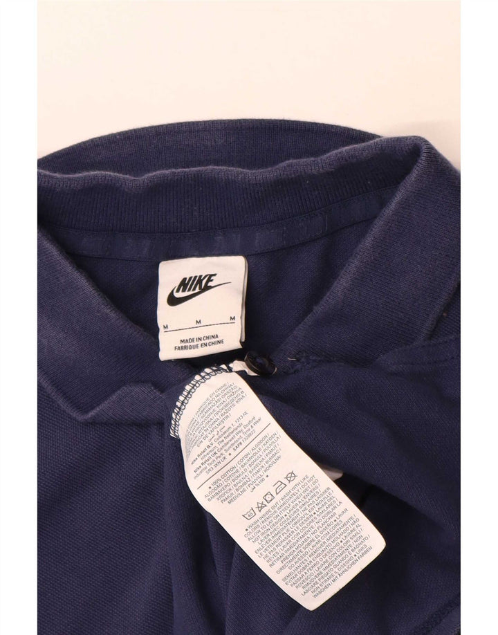 Polo Nike da uomo in cotone blu navy medio