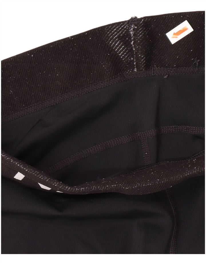 Leggings grafici Nike da donna Dri Fit UK 12 medio nero poliestere sportivo