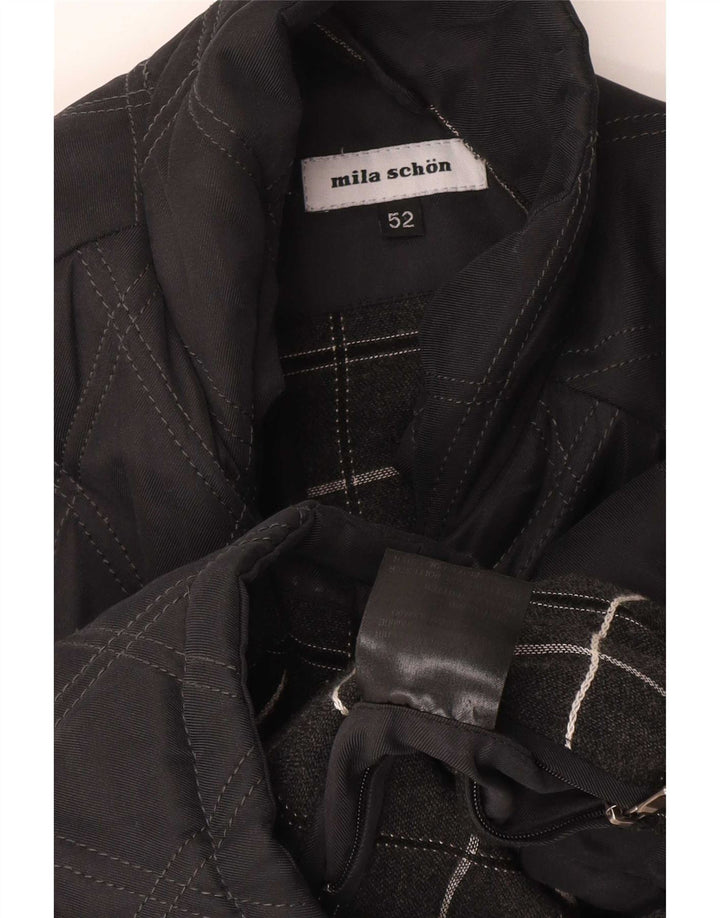 Gilet imbottito da donna Mila Schon EU 52 4XL poliestere nero