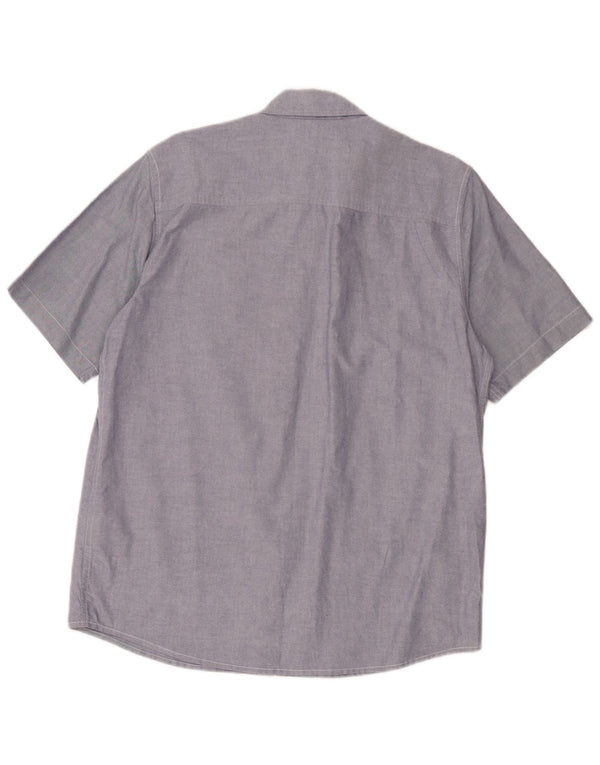 Camicia a maniche corte da uomo Carhartt XL in cotone floreale blu