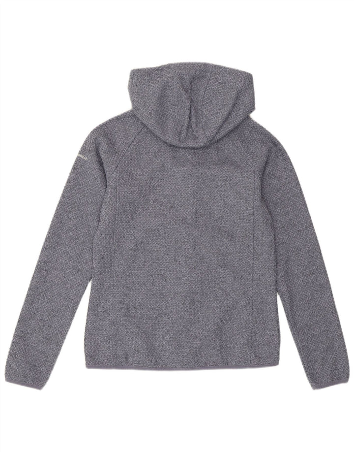 Maglione con cappuccio e zip da donna Columbia UK 14 Poliestere blu medio