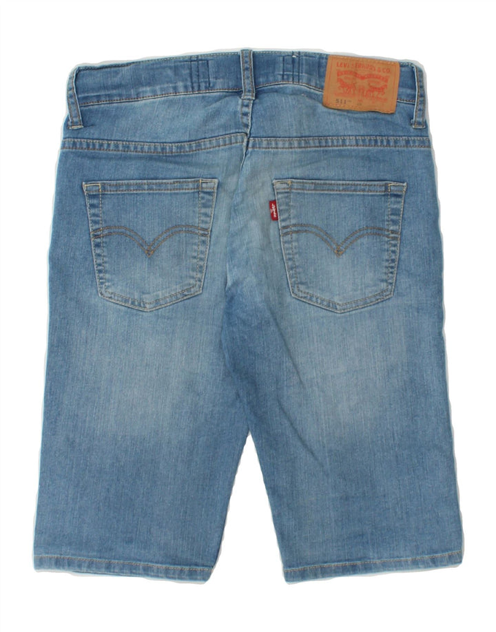 LEVI'S Boys 511 Denim Shorts 9-10 Years W28 Blue Cotton Vintage Levi's and Second-Hand Levi's from Messina Hembry 