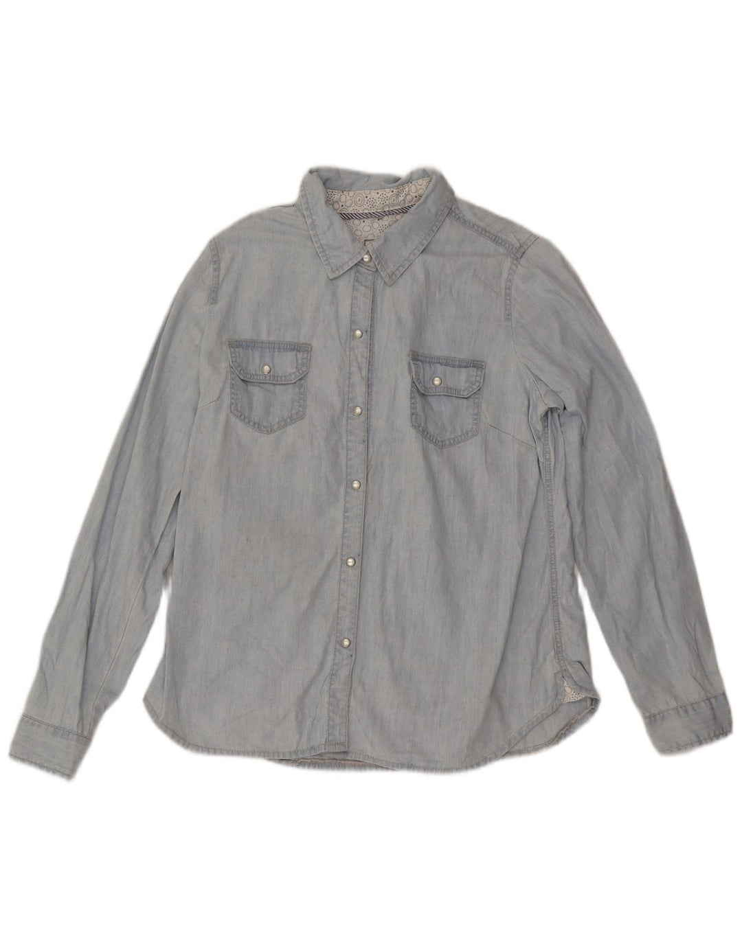 Camicia di jeans da donna Fat Face UK 16 grande cotone blu