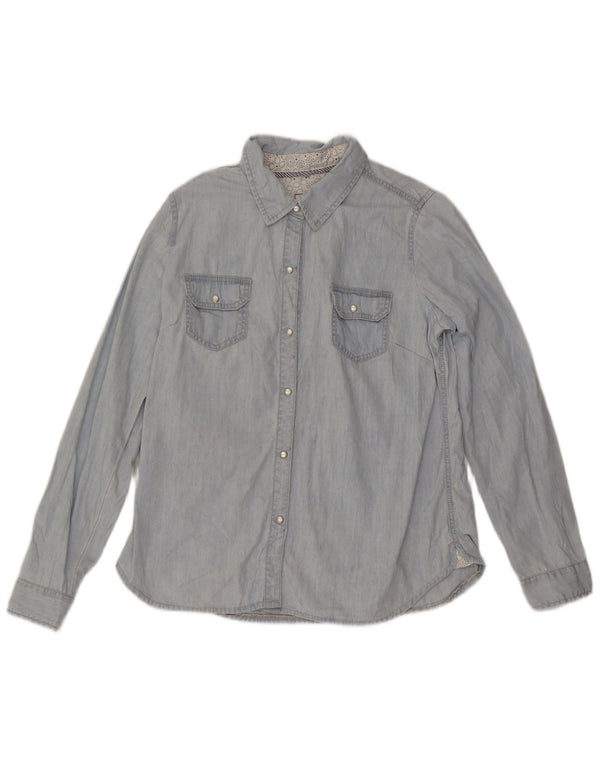 Camicia di jeans da donna Fat Face UK 16 grande cotone blu