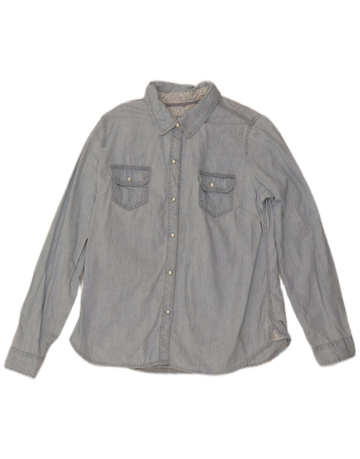 Camicia di jeans da donna Fat Face UK 16 grande cotone blu