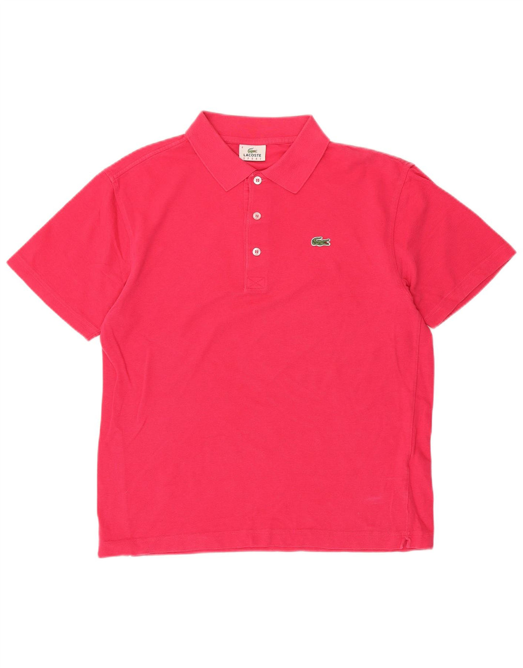 Polo da uomo Lacoste taglia 4 in cotone rosa medio