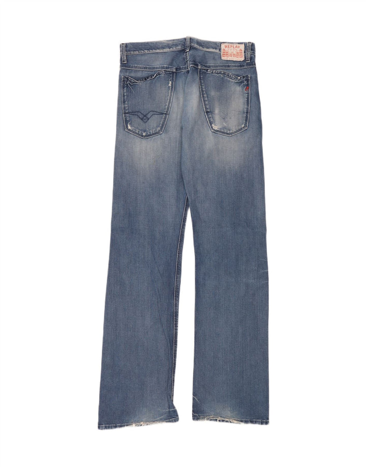 Replay Jeans Bootcut da uomo W33 L36 in cotone blu