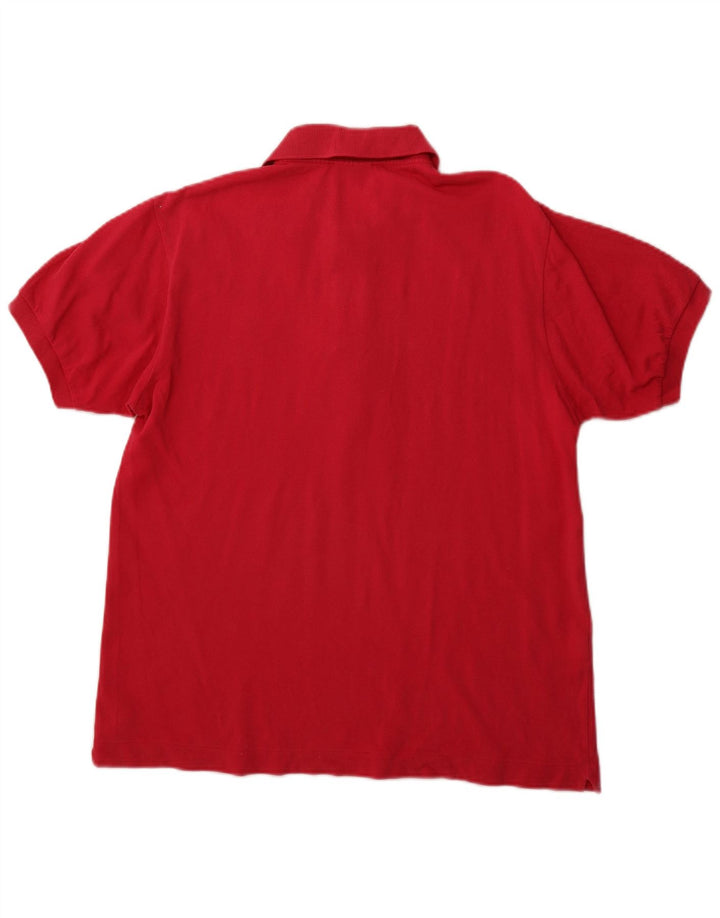 LACOSTE Mens Polo Shirt Size 4 Medium Pink Cotton