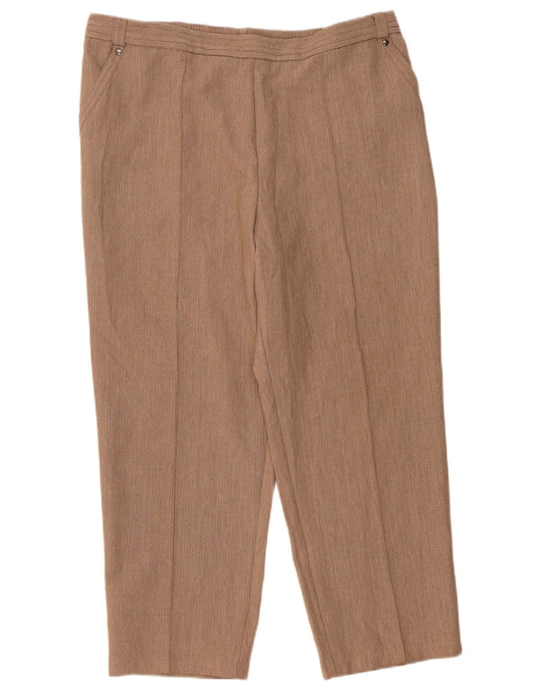 Pantaloni casual affusolati da donna Marks & Spencer UK 18 XL W36 L26 Marrone