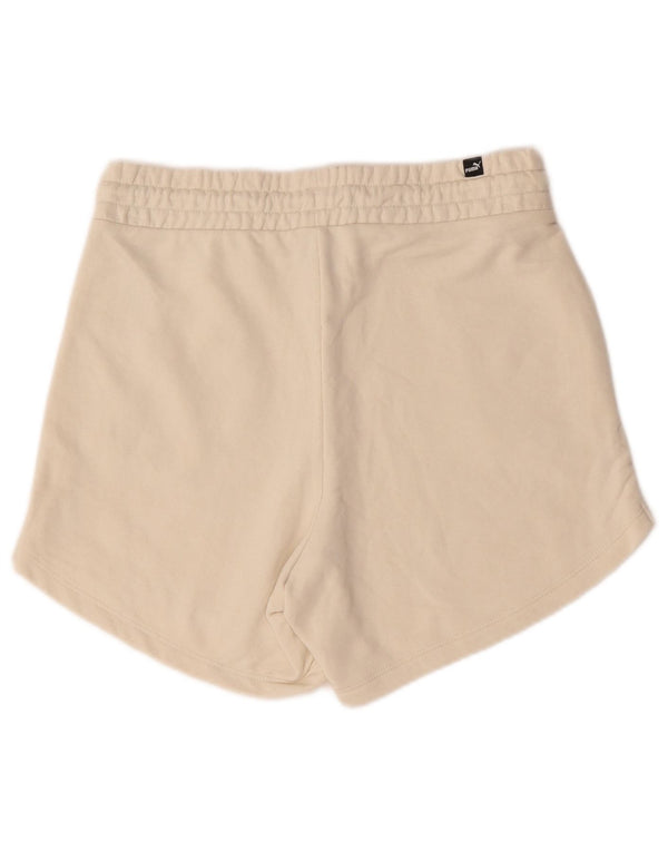Pantaloncini sportivi da donna Puma UK 14 cotone beige medio